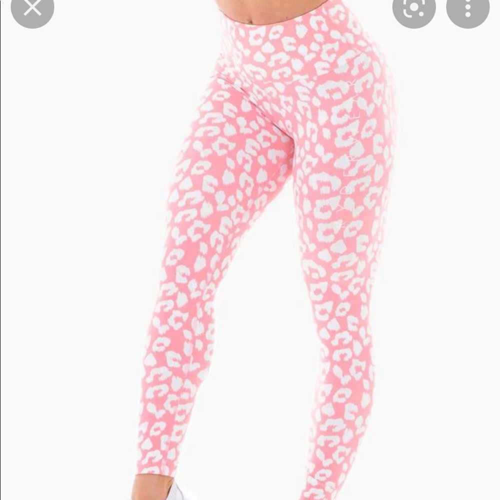 Ryderwear pink cheetah leggings